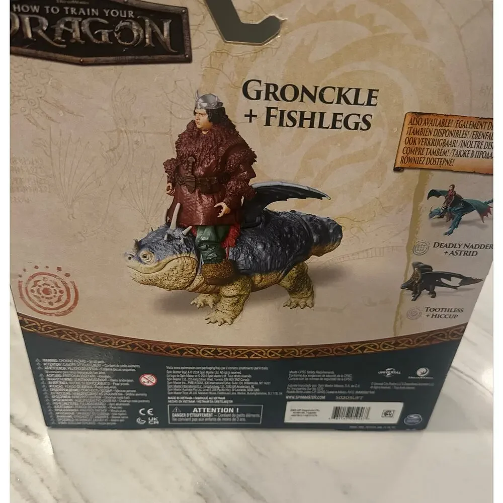 How to Train Your Dragon Gronckle & Fishlegs Figure Set Spin Master 2025 NEW